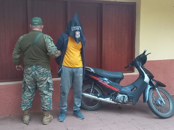 Joven con fondosos antecedentes cae en Loreto