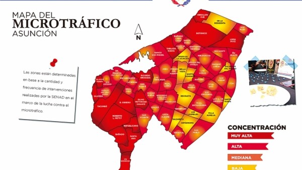 Catorce barrios de Asunción están atrapados por el microtráfico