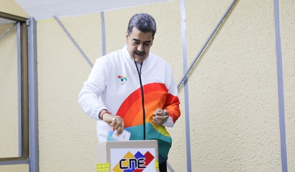 Nicolás Maduro votó a primera hora de la manaña y dijo que hará respetar el resultado de las elecciones presidenciales - ADN Digital