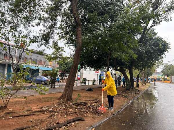 Voluntarios realizan una jornada de limpieza en Asunción - Nacionales - ABC Color