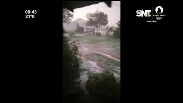 Impactante granizada en Paraguay - SNT