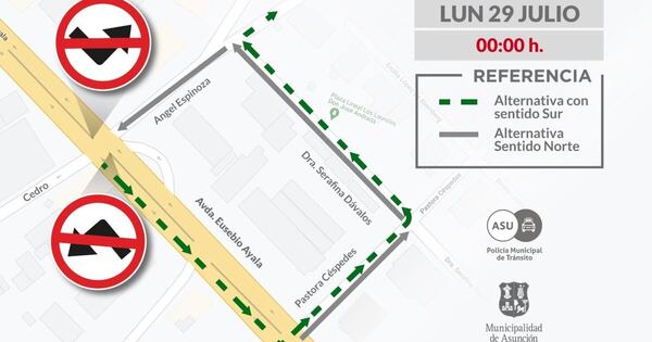 Diario HOY | Eliminado otro giro a la izquierda desde hoy en Asunción