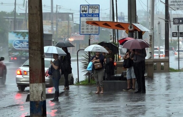 Lunes fresco con posibles tormentas en Paraguay