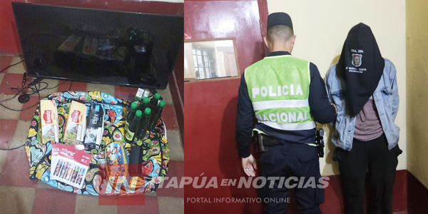 APREHENDIERON A SUJETO Y RECUPERARON OBJETOS HURTADOS EN ENCARNACIÓN  - Itapúa Noticias