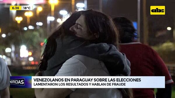 Venezolanos en Paraguay lamentaron resultados electorales - ABC Noticias - ABC Color