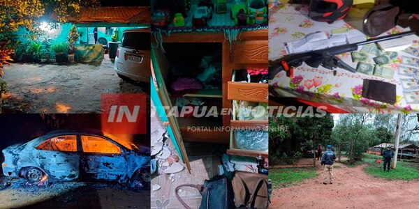 ALLANARON VIVIENDAS Y DETUVIERON A SOSPECHOSOS DE ROBO EN CNEL. BOGADO - Itapúa Noticias