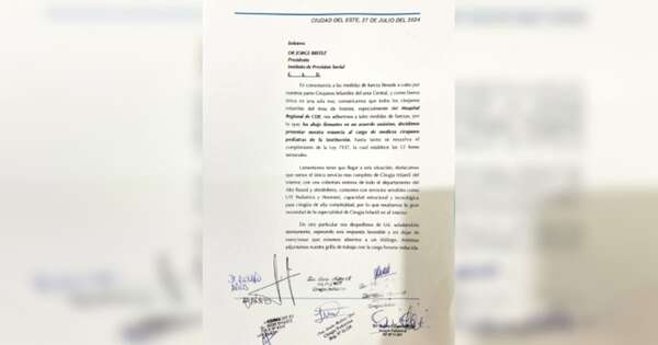 Diario HOY | Renuncia masiva de cirujanos del IPS ante incumplimiento de carga horaria