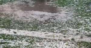 La Nación / Caída de granizo marcó el fin de semana en Escobar