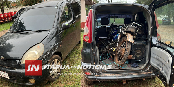 INCAUTARON MOTOCICLETA DE DUDOSA PROCEDENCIA EN CNEL. BOGADO - Itapúa Noticias