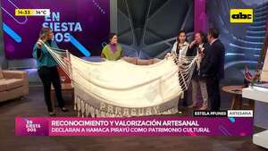 Video: declaran a Hamaca Pirayú como patrimonio cultural - Ensiestados - ABC Color