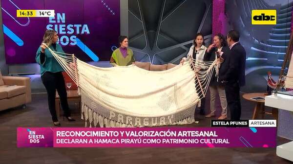 Video: declaran a Hamaca Pirayú como patrimonio cultural - Ensiestados - ABC Color