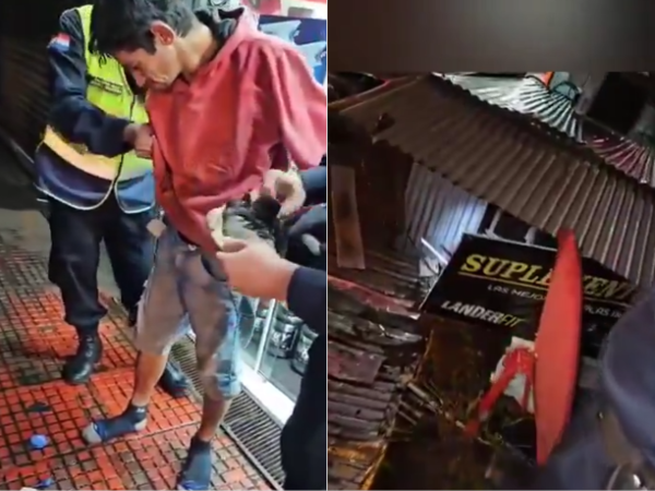 (VIDEO). Pillaron con las “manos en la masa” a ladrón dentro de una farmacia
