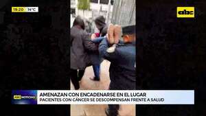 Video: pacientes oncológicos se descompensan frente al Ministerio de Salud - ABC Noticias - ABC Color