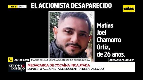 Operación Dulzura: habla la madre del supuesto accionista de la empresa vinculada a carga de cocaína - Crimen y castigo - ABC Color