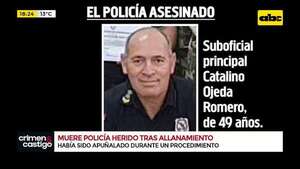 Video: falleció el segundo policía herido tras allanamiento en Santaní - Crimen y castigo - ABC Color