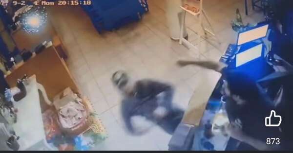 Diario HOY | De un solo golpe, dueño de pizzería noqueó a delincuente