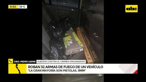 Sospechosa denuncia sobre supuesto robo de 32 armas de fuego - ABC Noticias - ABC Color