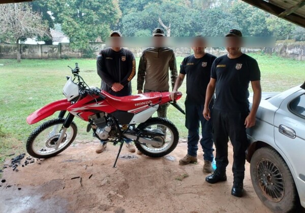 Motocicleta hurtada en Filadelfia apareció en Carapeguá