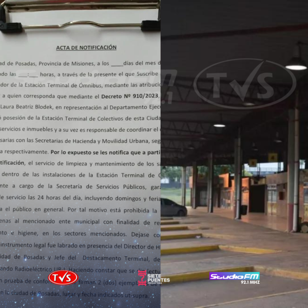 DESALOJO DE TRABAJADORES INDEPENDIENTES EN LA TERMINAL DE POSADAS GENERA CONTROVERSIA - TVS