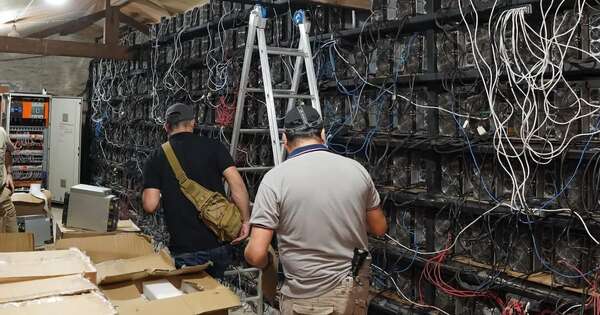 La Nación / Por criptominería ilegal detienen e imputan a dos personas en San Pedro