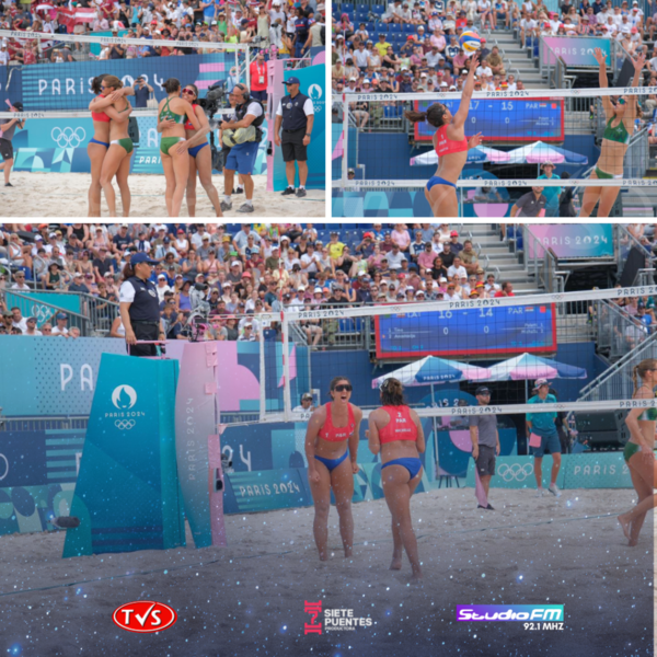 #TEAMPARAGUAY MUESTRA GARRA EN SU SEGUNDO PARTIDO DE VOLEIBOL PLAYA EN LOS JUEGOS OLÍMPICOS DE PARÍS 2024 - TVS
