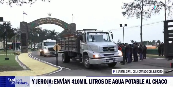 El Chaco recibe nuevo alivio con 410 mil litros de agua - ADN Digital