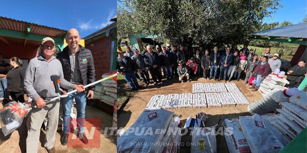 ENTREGA DE POLLITOS E INSUMOS A COMITÉ DE FOMENTO Y PRODUCCIÓN DE ARROYO VERDE - Itapúa Noticias
