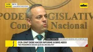 Caso Mario Abdo: fiscalización corresponde a DNIT, dice la Contraloría  - ABC Noticias - ABC Color