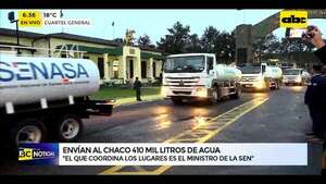 Video: Envían 410.000 litros de agua para el Chaco  - ABC Noticias - ABC Color