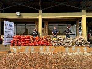 Incautan más de 1900 kg de productos frutihortícolas en operativo contra el contrabando