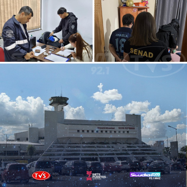 DETIENEN A FUNCIONARIOS VINCULADOS A ESQUEMAS DE TRÁFICO DE DROGAS A TRAVÉS DEL AEROPUERTO - TVS