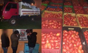Incautaron dos camiones cargados con productos hortícolas de contrabando en Yhú – Prensa 5