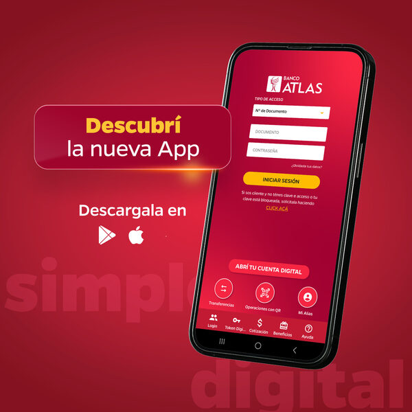 Banco Atlas revoluciona sus canales digitales con nueva app y home banking - Revista PLUS