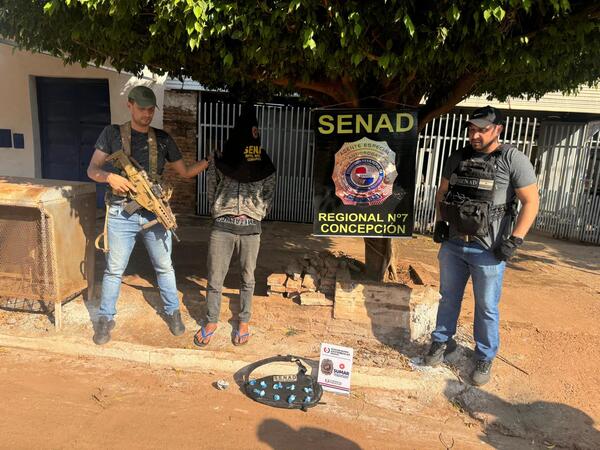 Detienen a joven con casi 50 gramos de cocaína en Concepción