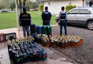 INCAUTAN MÁS 600 LITROS DE COMBUSTIBLE EN ENCARNACIÓN - Itapúa Noticias
