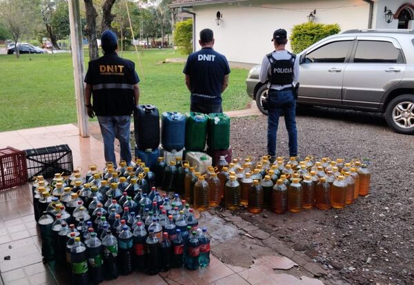INCAUTAN MÁS 600 LITROS DE COMBUSTIBLE EN ENCARNACIÓN - Itapúa Noticias
