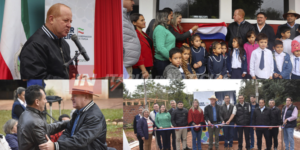 GOBERNACIÓN DE ITAPÚA INAUGURA NUEVAS AULAS Y EMPEDRADO - Itapúa Noticias