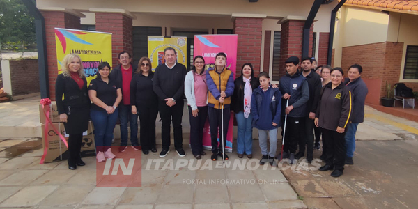 CLUB DE CLUBES REALIZÓ IMPORTANTE DONACIÓN PARA APOYAR A PERSONAS CON DISCAPACIDAD VISUAL - Itapúa Noticias