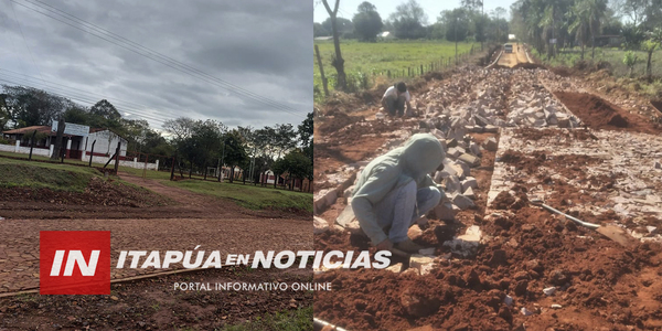 IMPORTANTE TRAMO EMPEDRADO EN GRAL. ARTIGAS A PUNTO DE CULMINAR - Itapúa Noticias