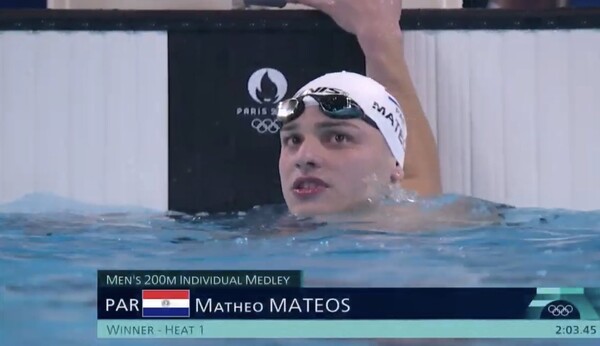 Matheo Mateos debuta con buena actuación en natación en los Juegos Olímpicos París 2024