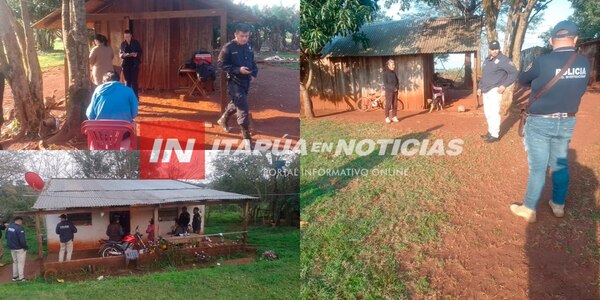 ALLANARON VIVIENDAS PARA ESCLARECER HOMICIDIO OCURRIDO EN TRINIDAD - Itapúa Noticias