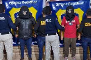 PJC: Detienen a dos supuestos extorsionadores que operaban en la zona de San Pedro - Policiales - ABC Color