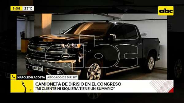 Abogado de Dirisio cuestiona uso de camioneta y rechaza proceso contra su cliente - ABC Noticias - ABC Color