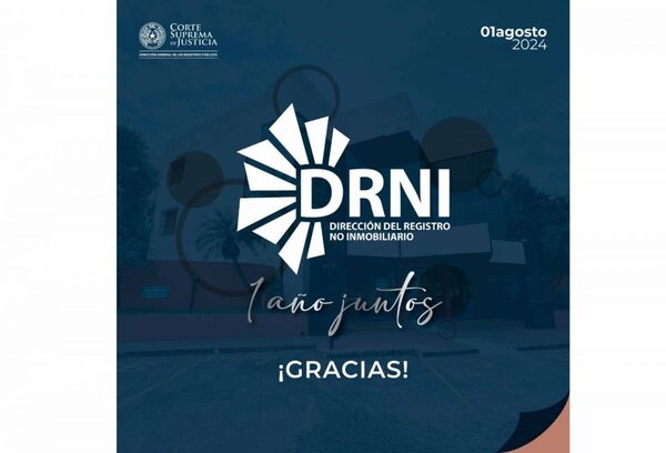 Recuerdan primer aniversario de la Dirección del Registro No Inmobiliario