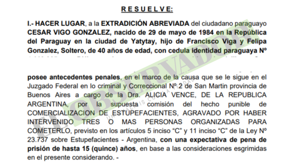 Concejal requerido por tráfico será extraditado en proceso simplificado