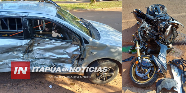 GRAVÍSIMA COLISIÓN DE VEHÍCULOS EN EL DISTRITO DE CNEL. BOGADO - Itapúa Noticias