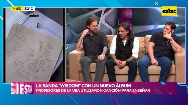 La banda “Wisdom” dio a conocer un nuevo álbum: profesores de la UBA utilizaron una canción para estudiar con sus alumnos - Ensiestados - ABC Color