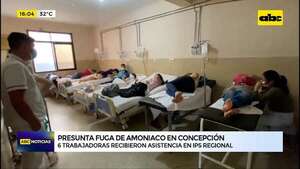 Presunta fuga de amoniaco en Concepción: 6 trabajadoras recibieron asistencia en IPS Regional - ABC Noticias - ABC Color