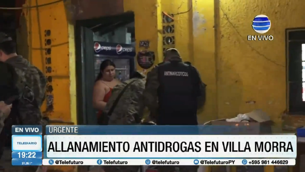 Villa Morra: Antidrogas allanan despensa e incautan 56 celulares y más de G. 50 millones