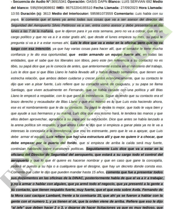 Servían le dijo a su papá que están “armando un equipo fuerte”